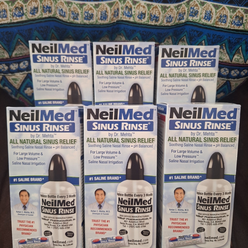 6 Boxes NeilMed Sinus Rinse Kit